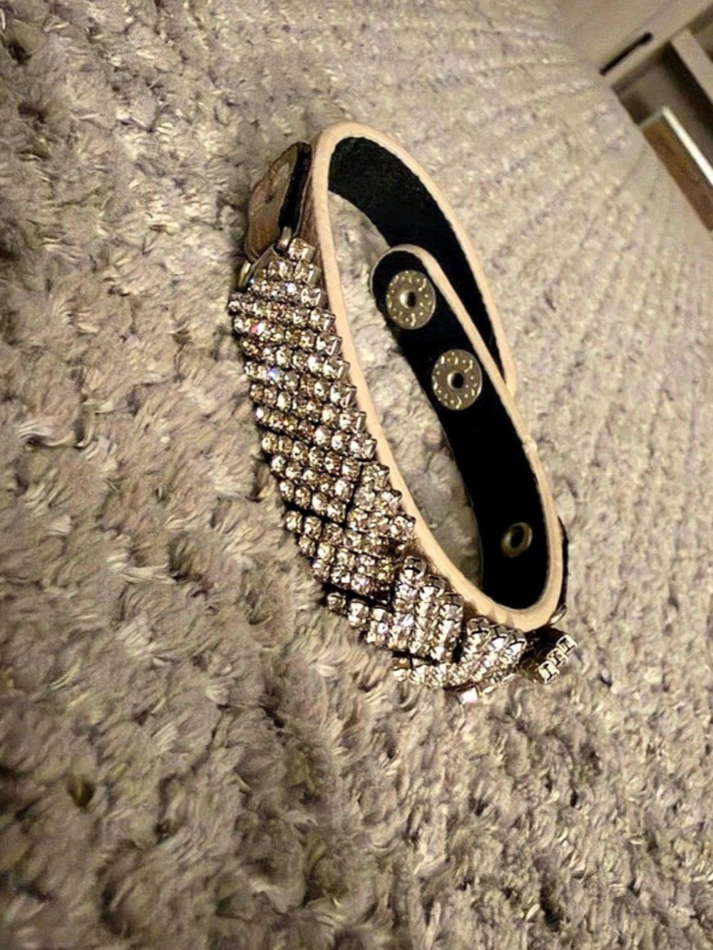 Rhinestone Bracelet in Silver & Gold Like New